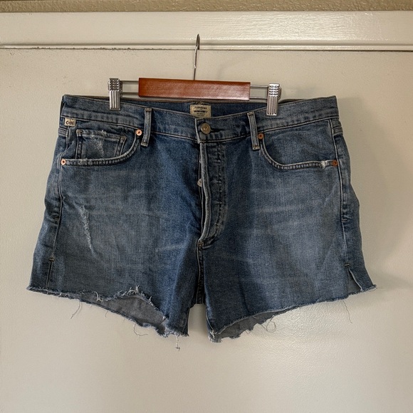 Citizens Of Humanity Medium Blue Denim Shorts - Picture 1 of 6